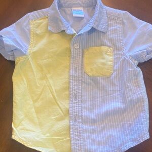 Okie dokie Easter pastel oxford style boys dress shirt 100% cotton 9 mo